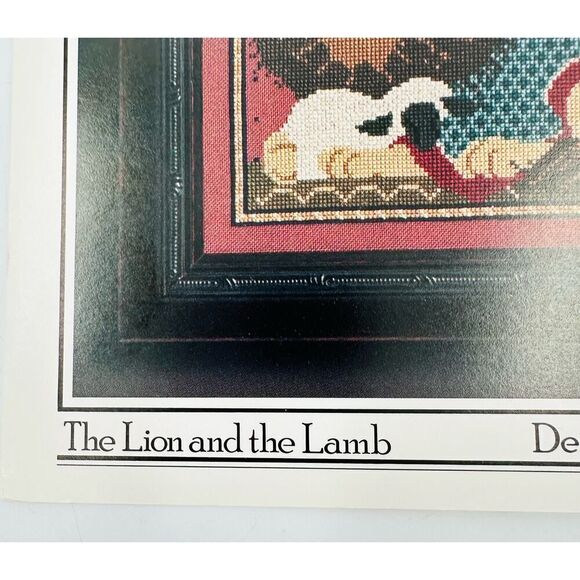 The Lion and the Lamb The Cross-Eyed Cricket Hastings Cross Stitch Pattern Chart - Picture 3 of 6